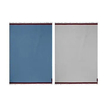 Duet plaid - Blue-Beige (blu-beige), 130x175 cm - Mette Ditmer