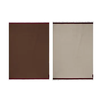 Duet plaid - Brown-Beige (marrone-beige), 130x175 cm - Mette Ditmer