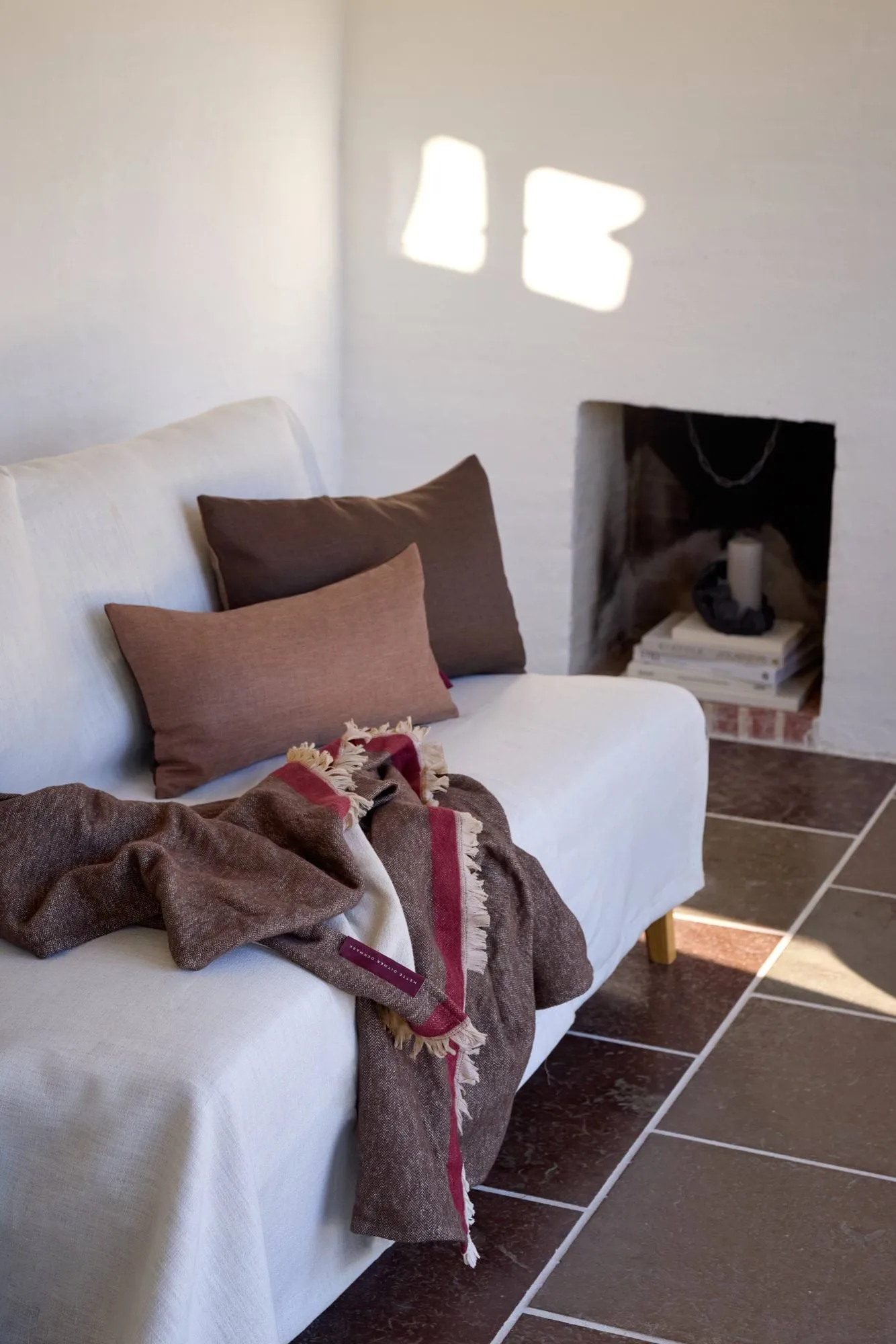 Duet plaid, Brown-Beige (marrone-beige), 130x175 cm Mette Ditmer