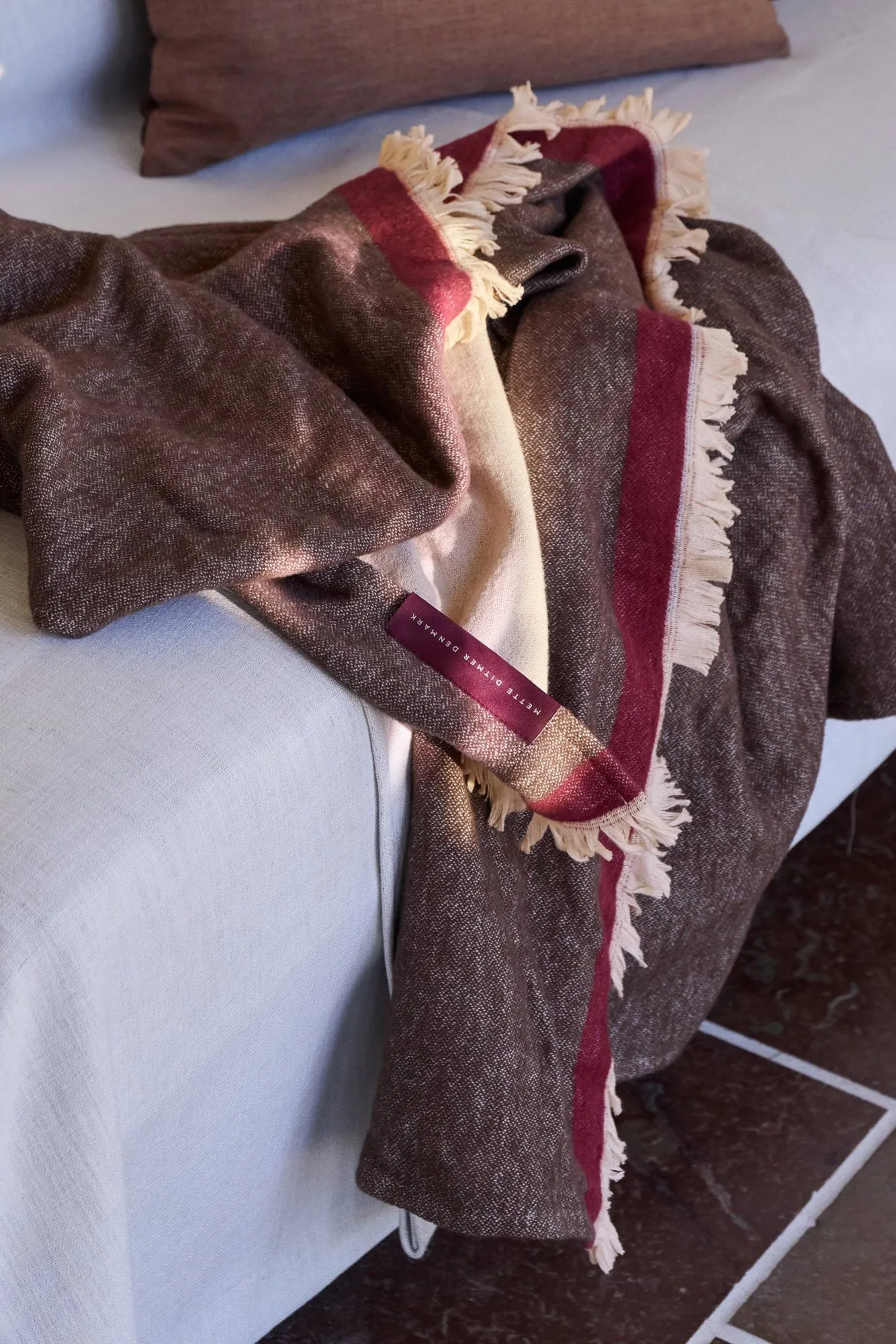 Duet plaid, Brown-Beige (marrone-beige), 130x175 cm Mette Ditmer