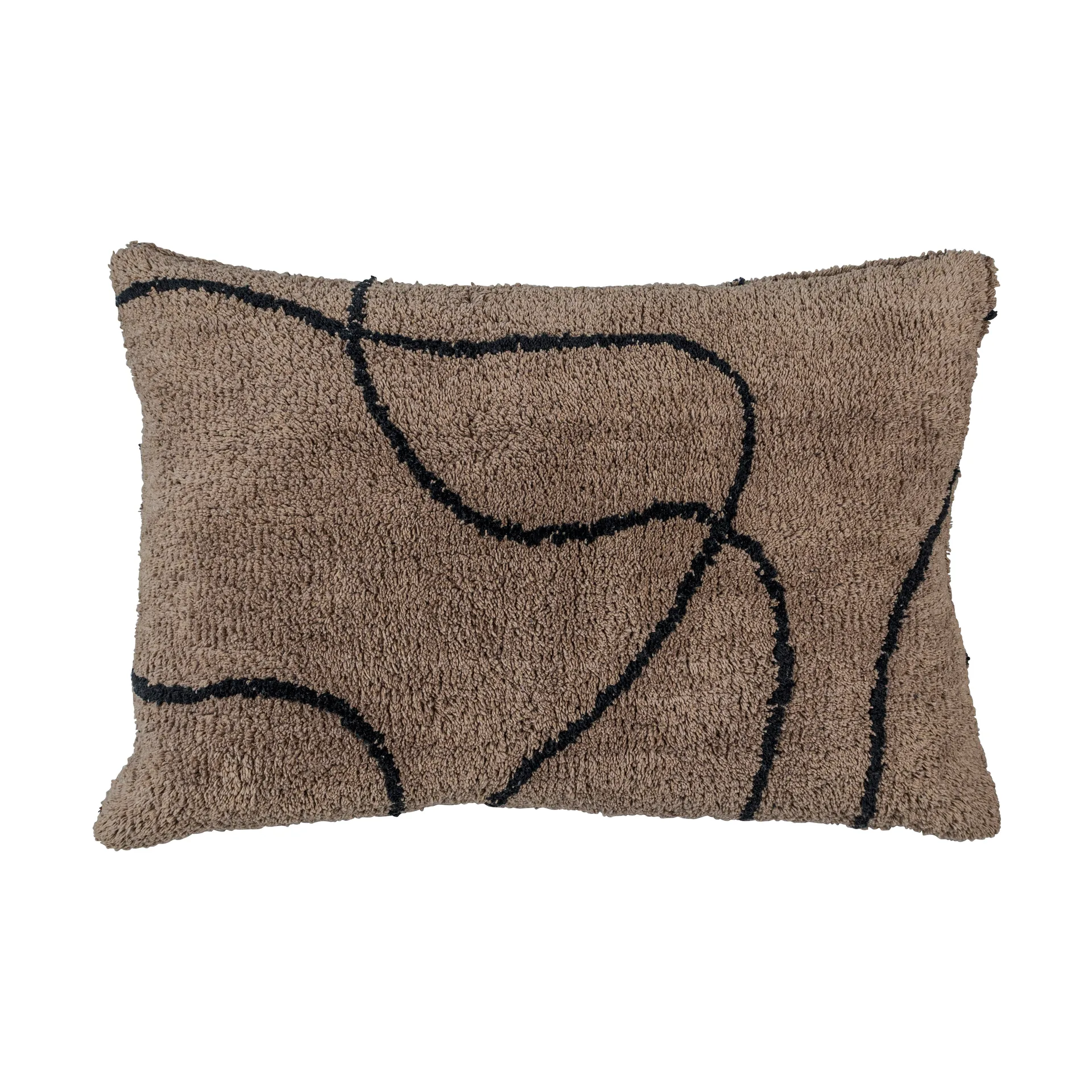 Fodera per cuscino tuftata Shadow 40x60 cm, Marrone Mette Ditmer