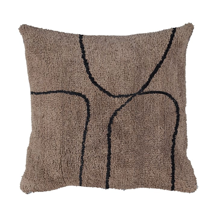 Fodera per cuscino tuftata Shadow 50x50 cm - Marrone - Mette Ditmer