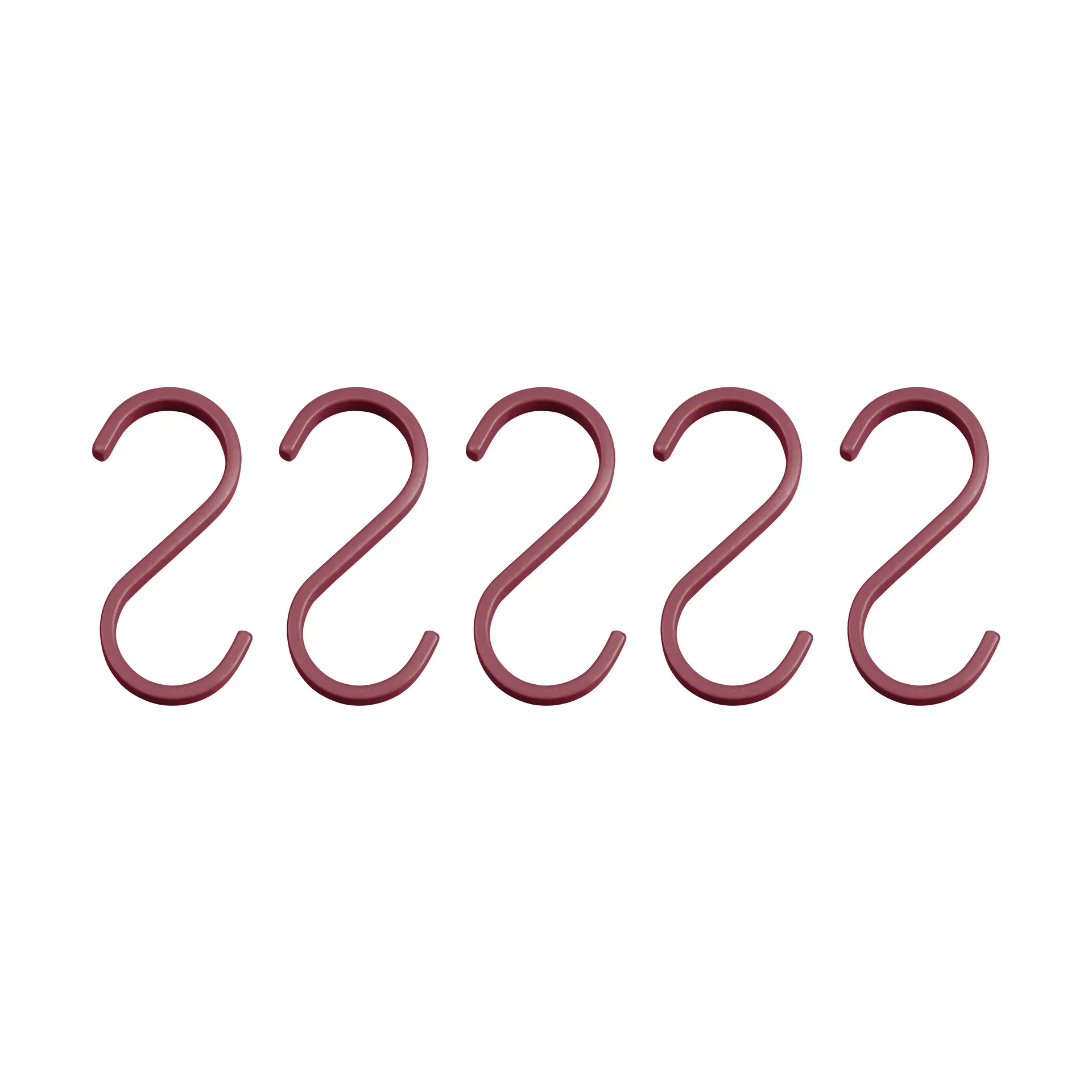 Gancio Hang-it 5 pezzi, Rosso Mette Ditmer