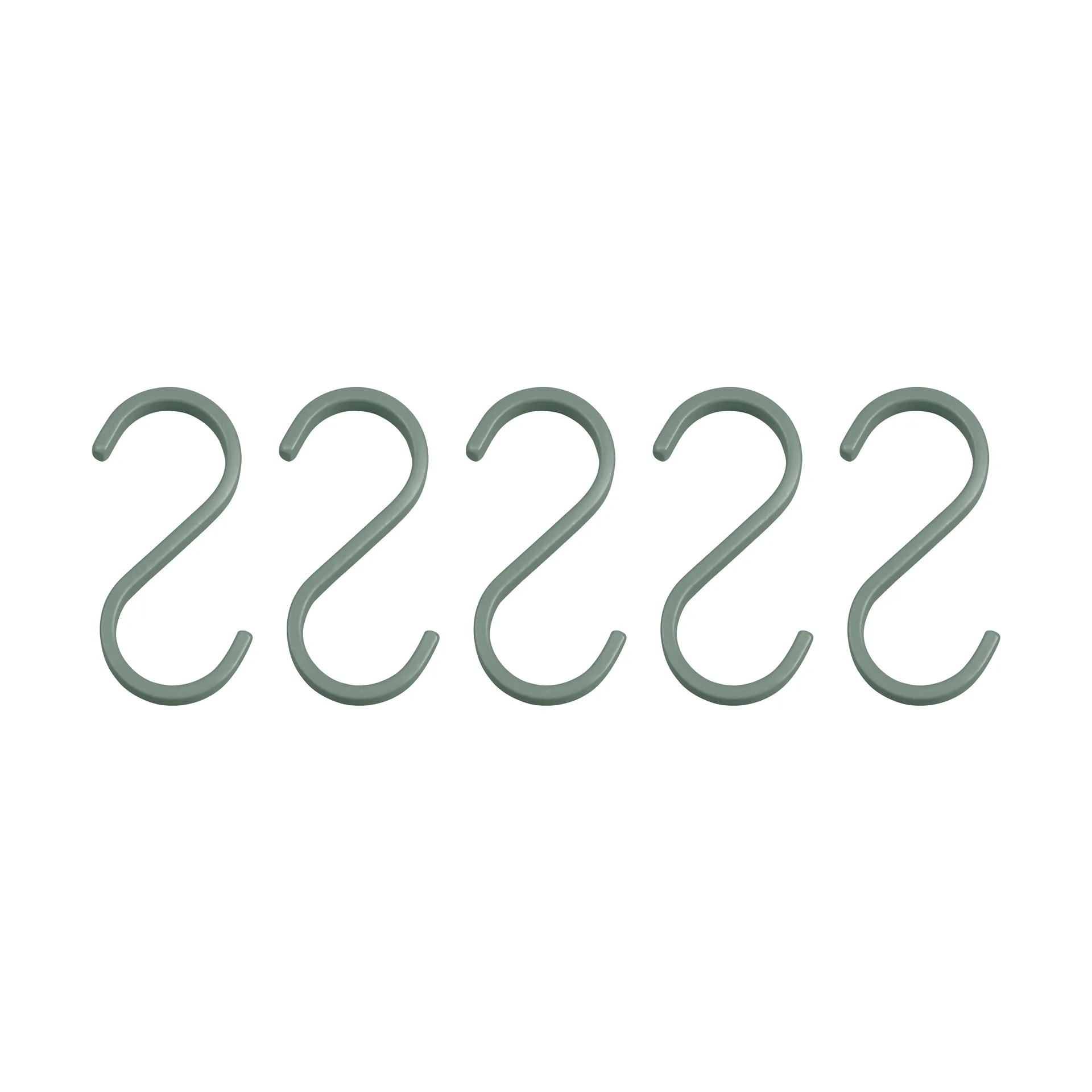 Gancio Hang-it 5 pezzi, Thyme green Mette Ditmer