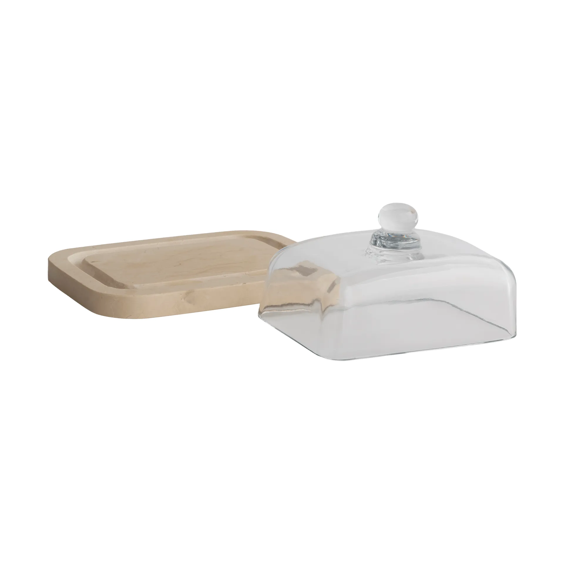 Marble porta burro, Beige, 14x19,5x10,5 cm Mette Ditmer