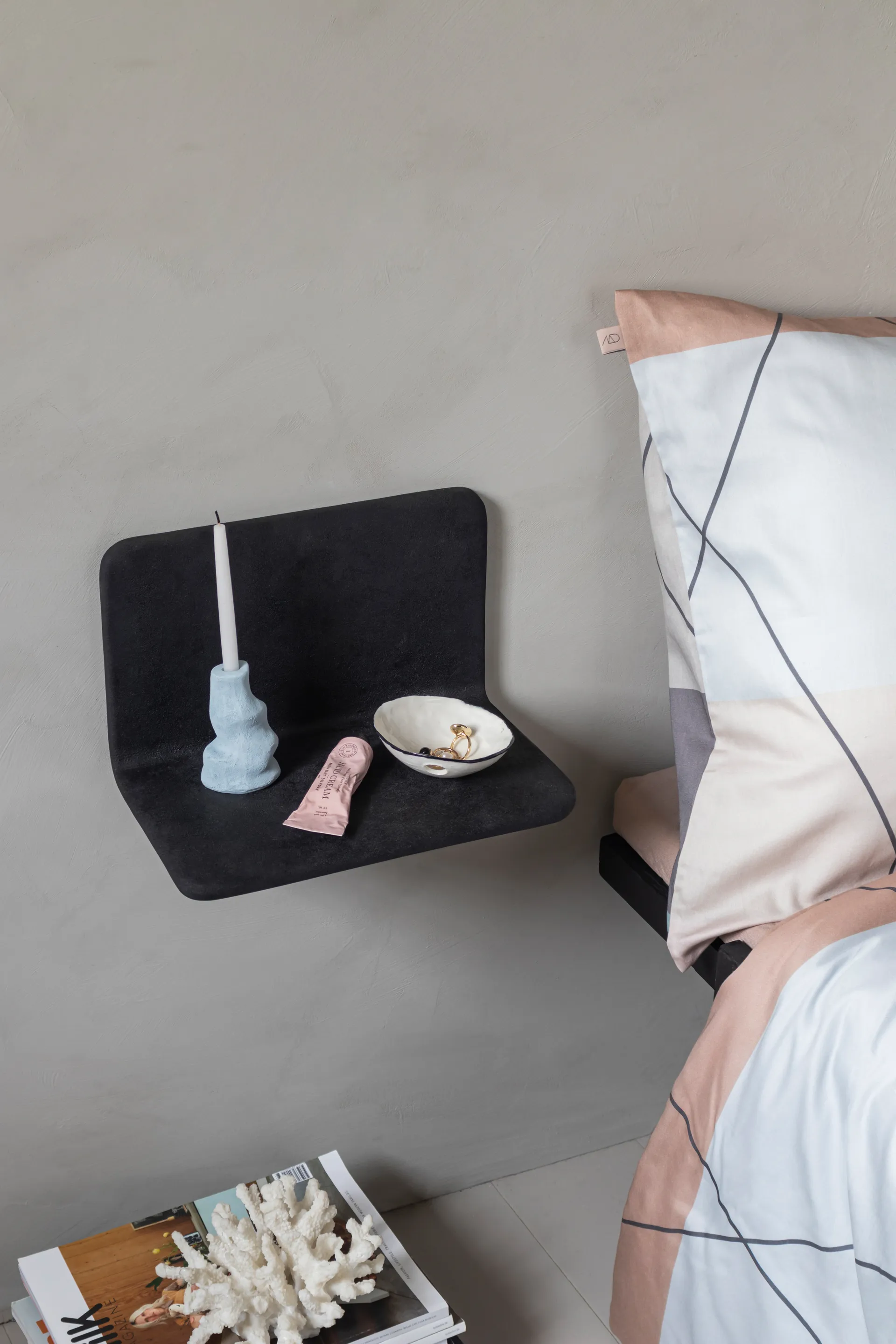 Mensola da parete Art Studio side shelf, Nero Mette Ditmer