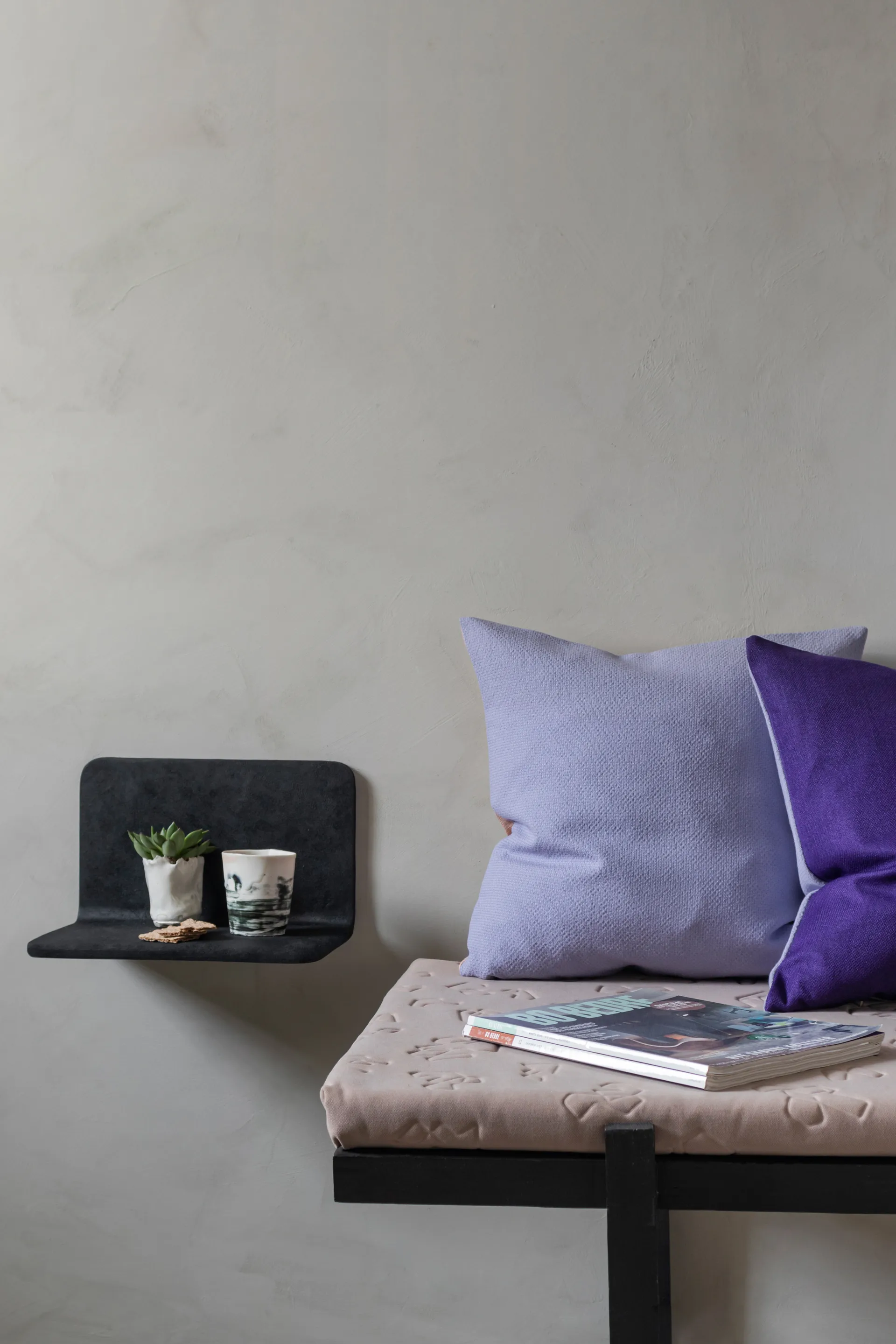 Mensola da parete Art Studio side shelf, Nero Mette Ditmer