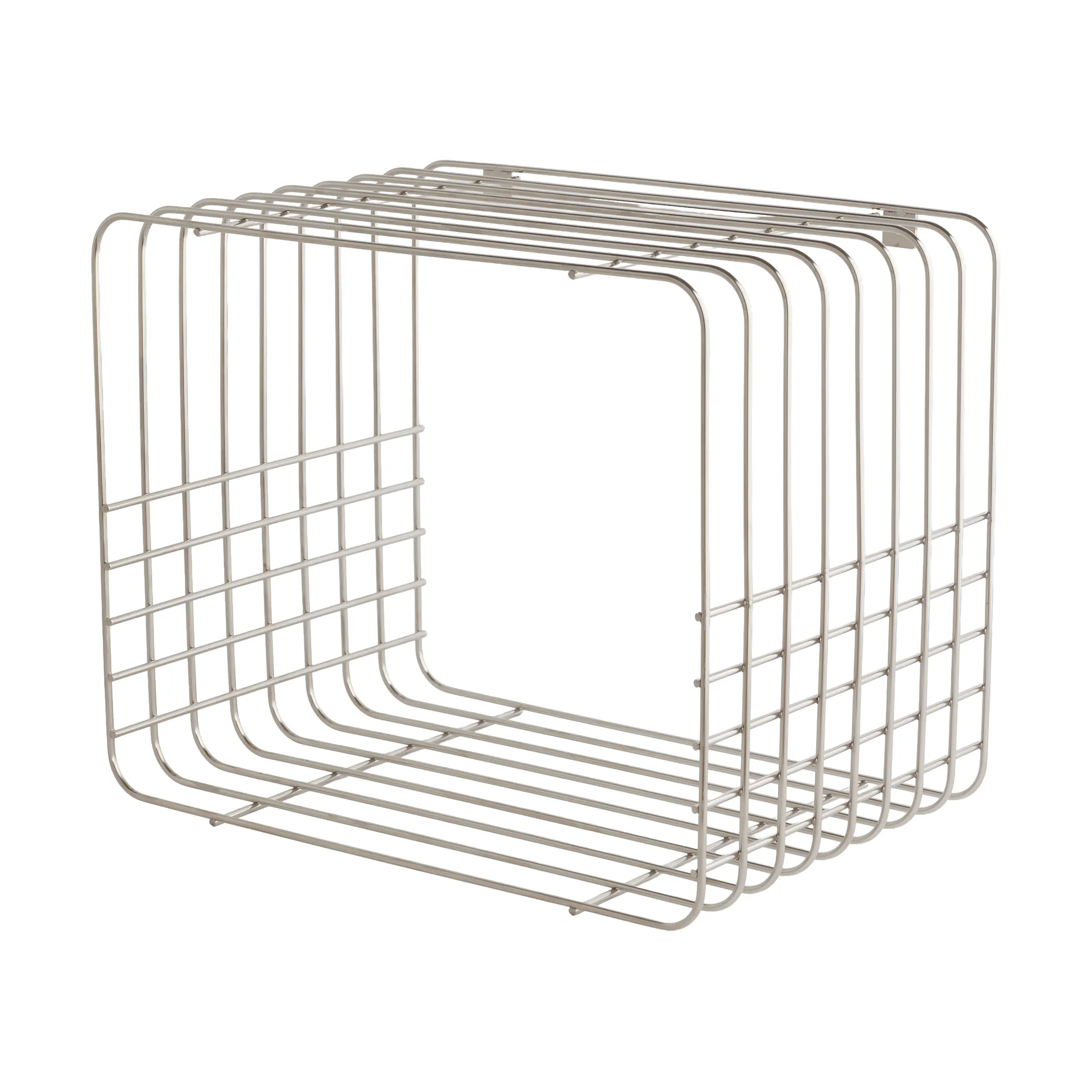 Mensola Wire, Corto, chrome, 26x38x30,5 cm Mette Ditmer