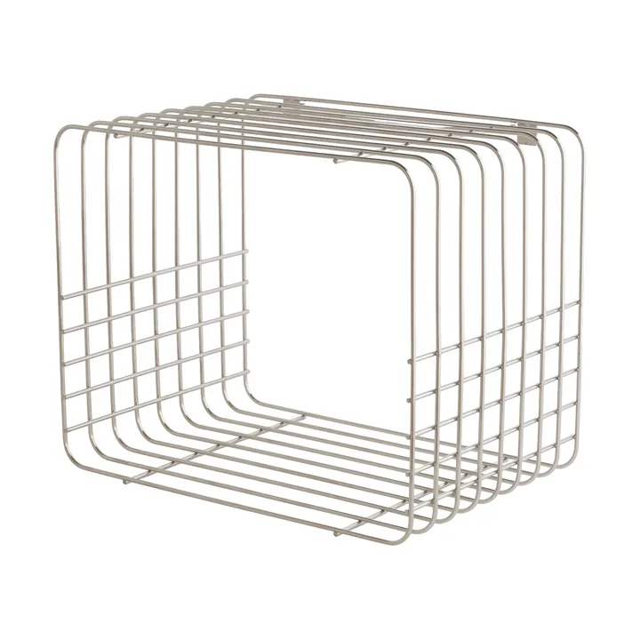 Mensola Wire - Corto, chrome, 26x38x30,5 cm - Mette Ditmer