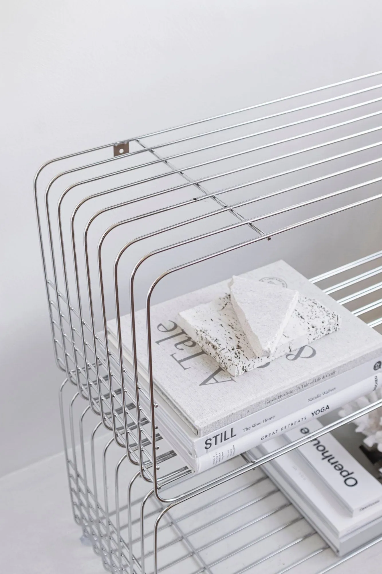 Mensola Wire, Cromo, 31x70x26 cm Mette Ditmer