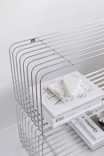 Mensola Wire - Cromo, 31x70x26 cm - Mette Ditmer