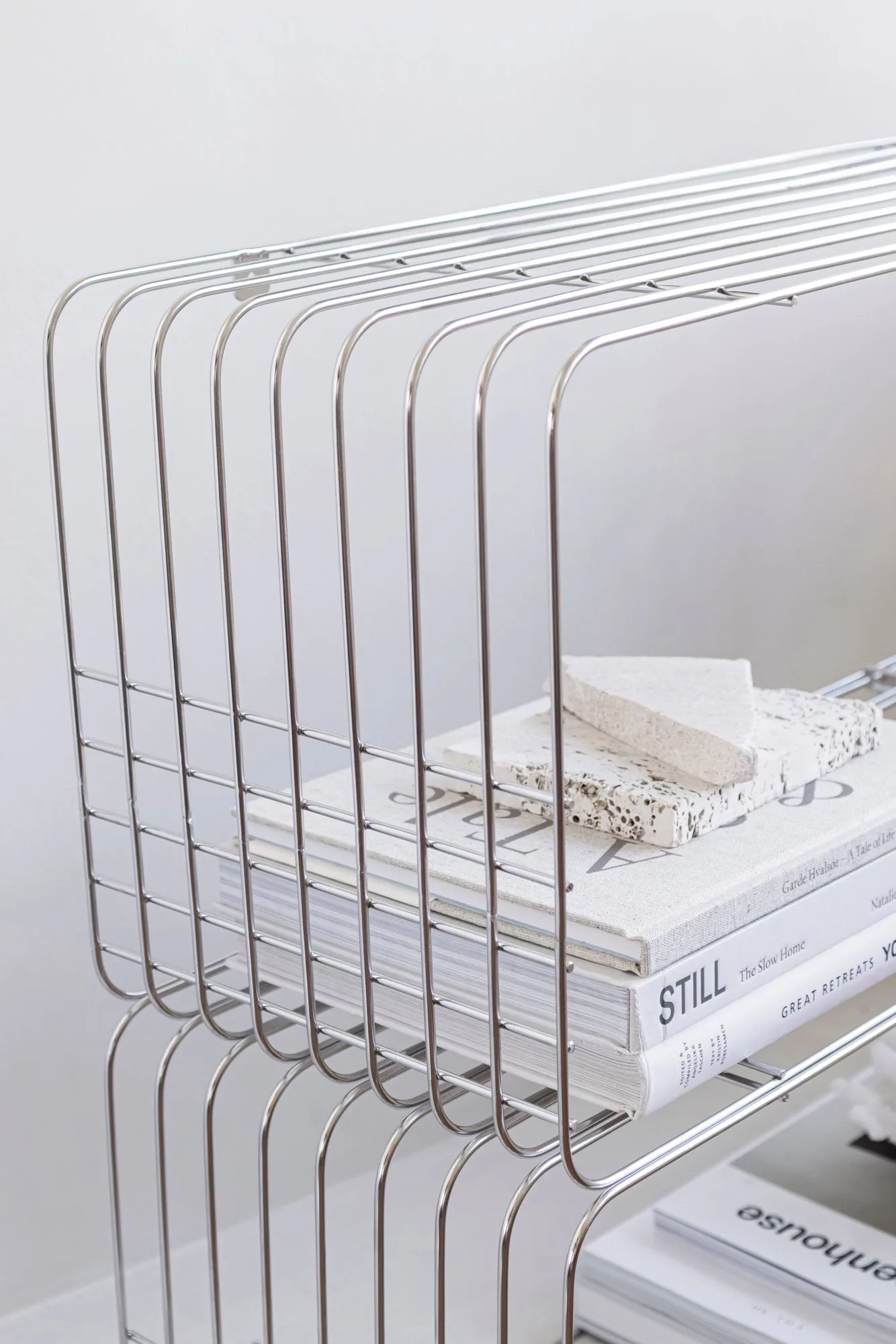 Mensola Wire, Cromo, 31x70x26 cm Mette Ditmer