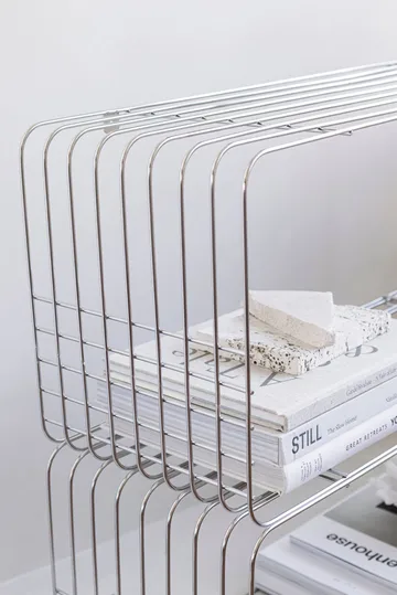 Mensola Wire - Cromo, 31x70x26 cm - Mette Ditmer