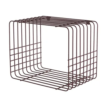 Mensola Wire - Short, rosso, 26x38x30,5 cm - Mette Ditmer