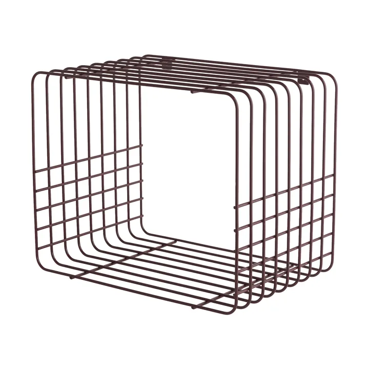 Mensola Wire - Short, rosso, 26x38x30,5 cm - Mette Ditmer