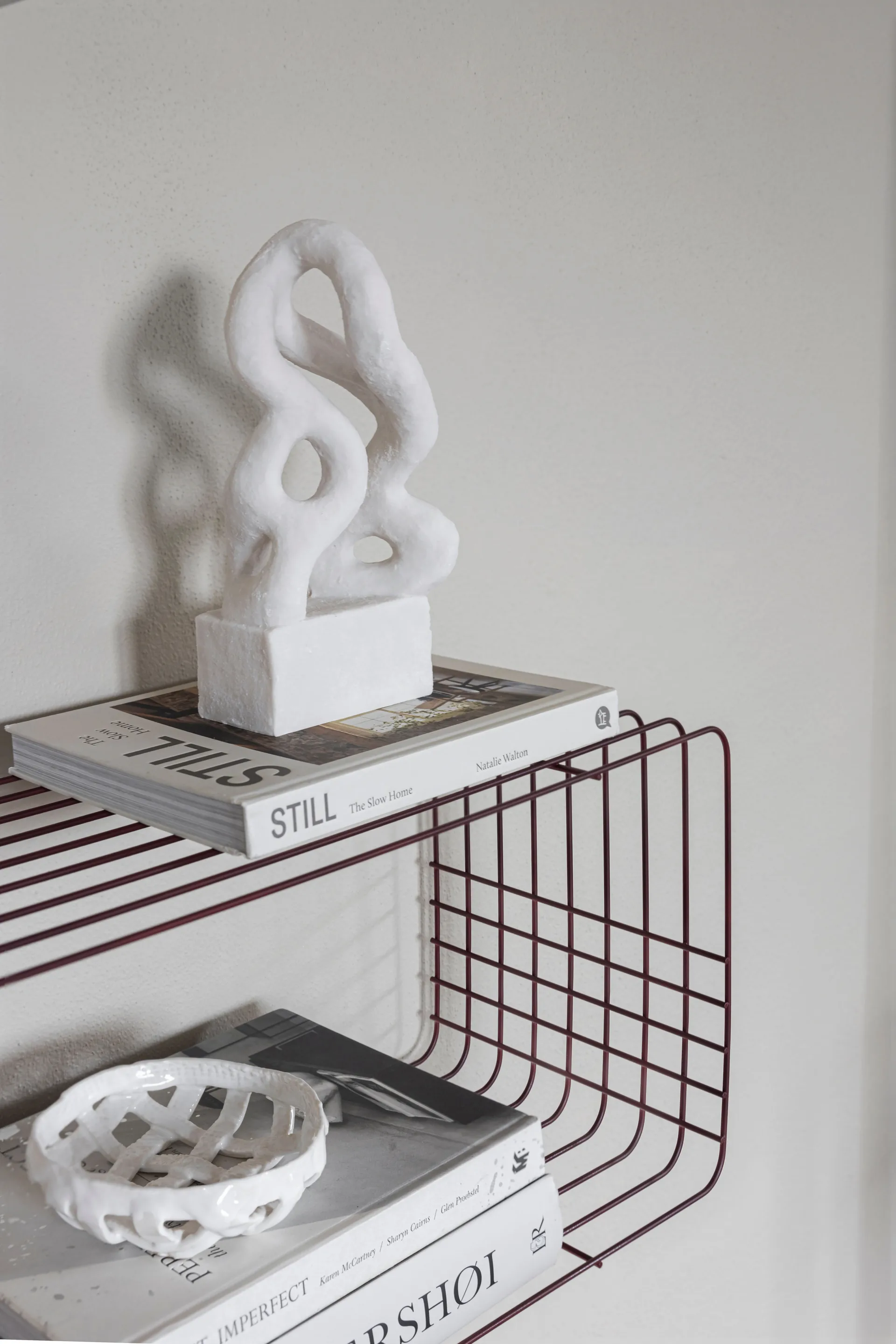 Mensola Wire, Wine, 31x70x26 cm Mette Ditmer