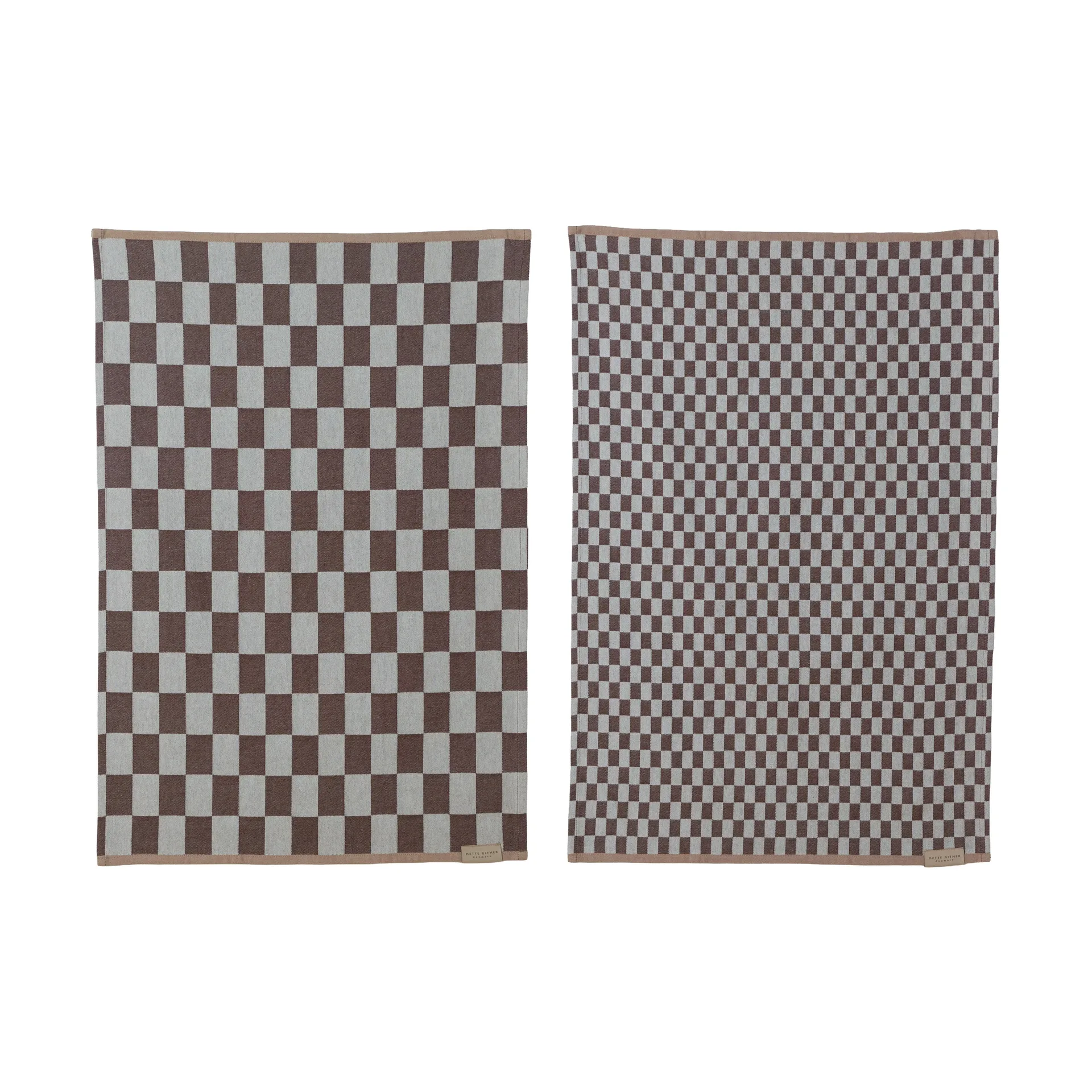 Mini-Max set di canovacci 2 pezzi, Brown (marrone), 50x70 cm Mette Ditmer