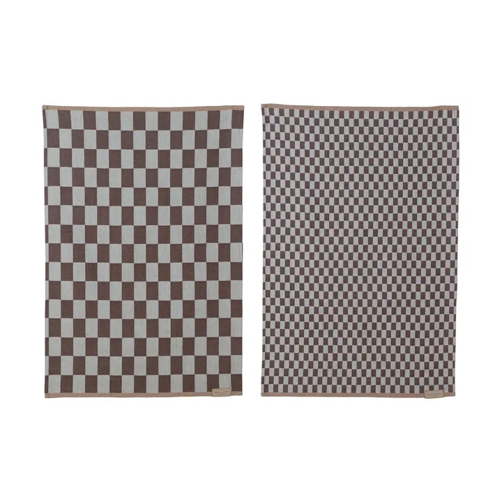 Mini-Max set di canovacci 2 pezzi - Brown (marrone), 50x70 cm - Mette Ditmer
