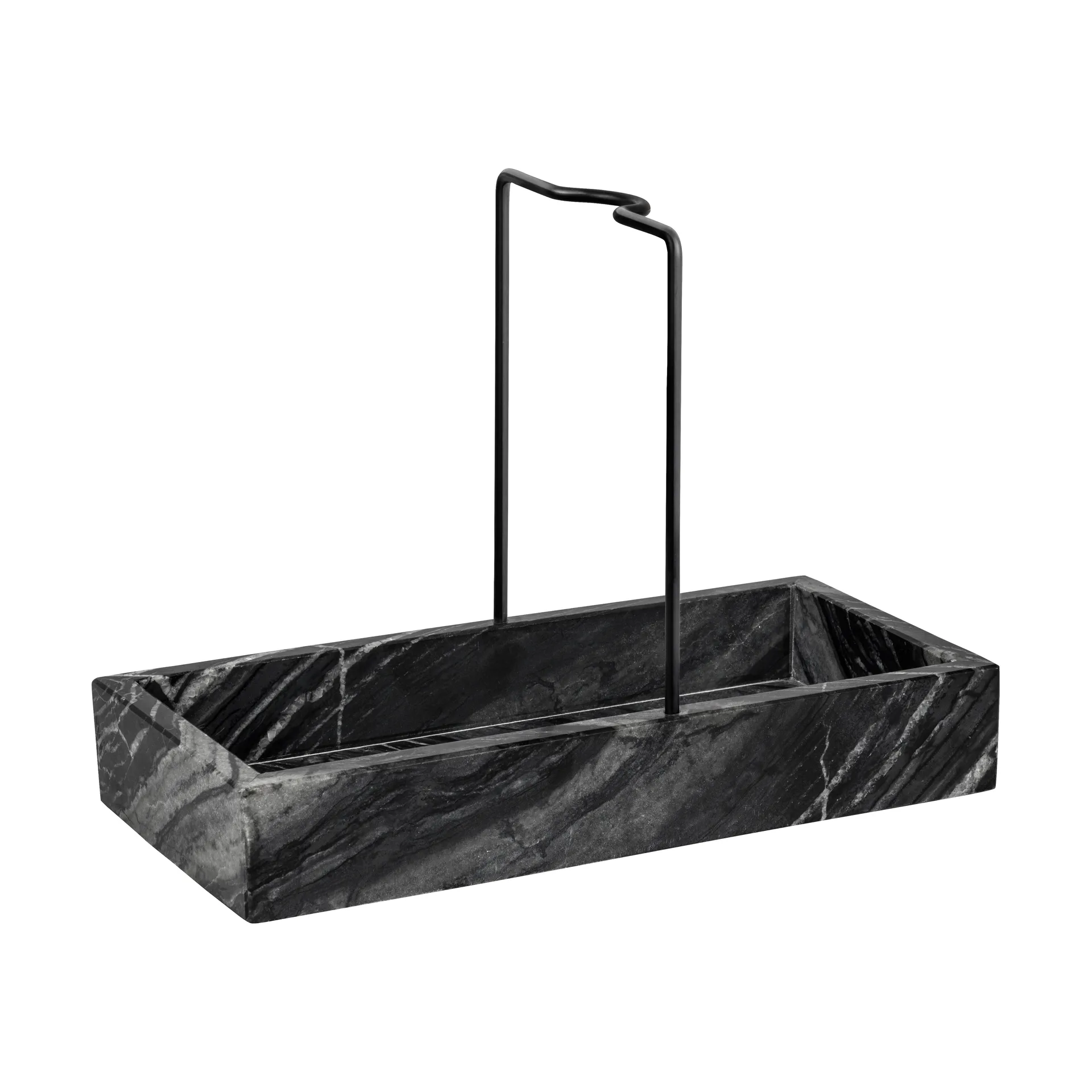 Organizer per lavello Marble 12x23,5 cm, Nero-grigio Mette Ditmer