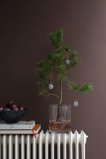 Pallina di Natale Globe, 3 pezzi - Nero - Mette Ditmer