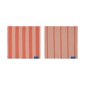 Panno da cucina Stripes 33x33 cm confezione da 2 - Latte - Mette Ditmer