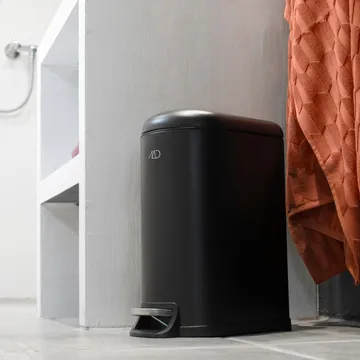 Pattumiera a pedale Walther 10 litri - nero - Mette Ditmer
