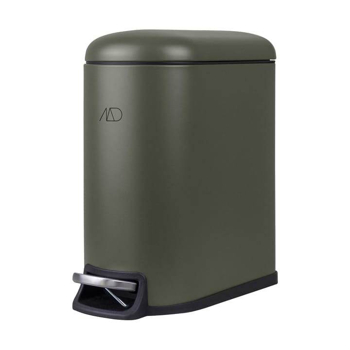 Pattumiera con pedale Mini-Walther 5 L - Verde oliva scuro - Mette Ditmer