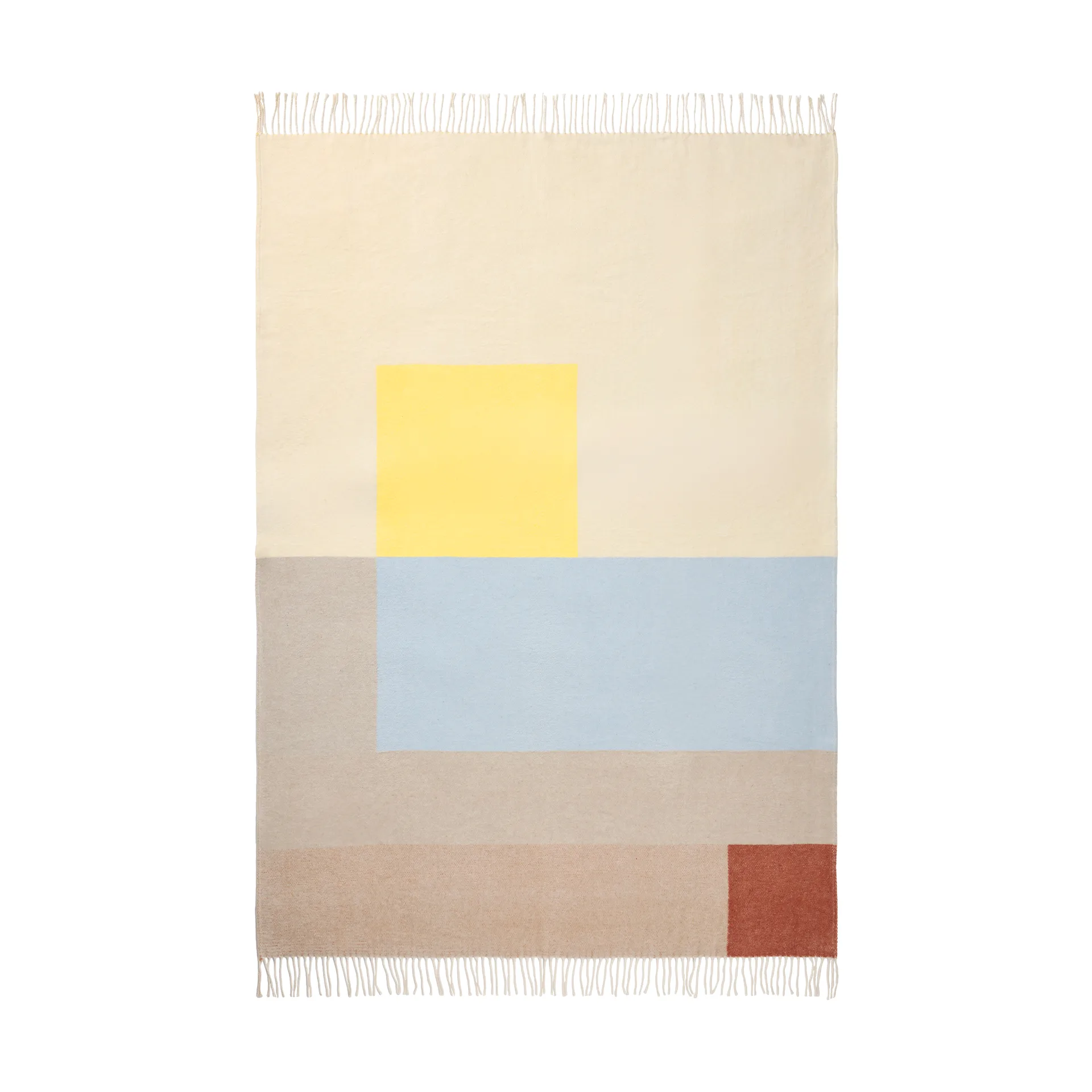 Plaid Brick 125x190 cm, Giallo chiaro Mette Ditmer