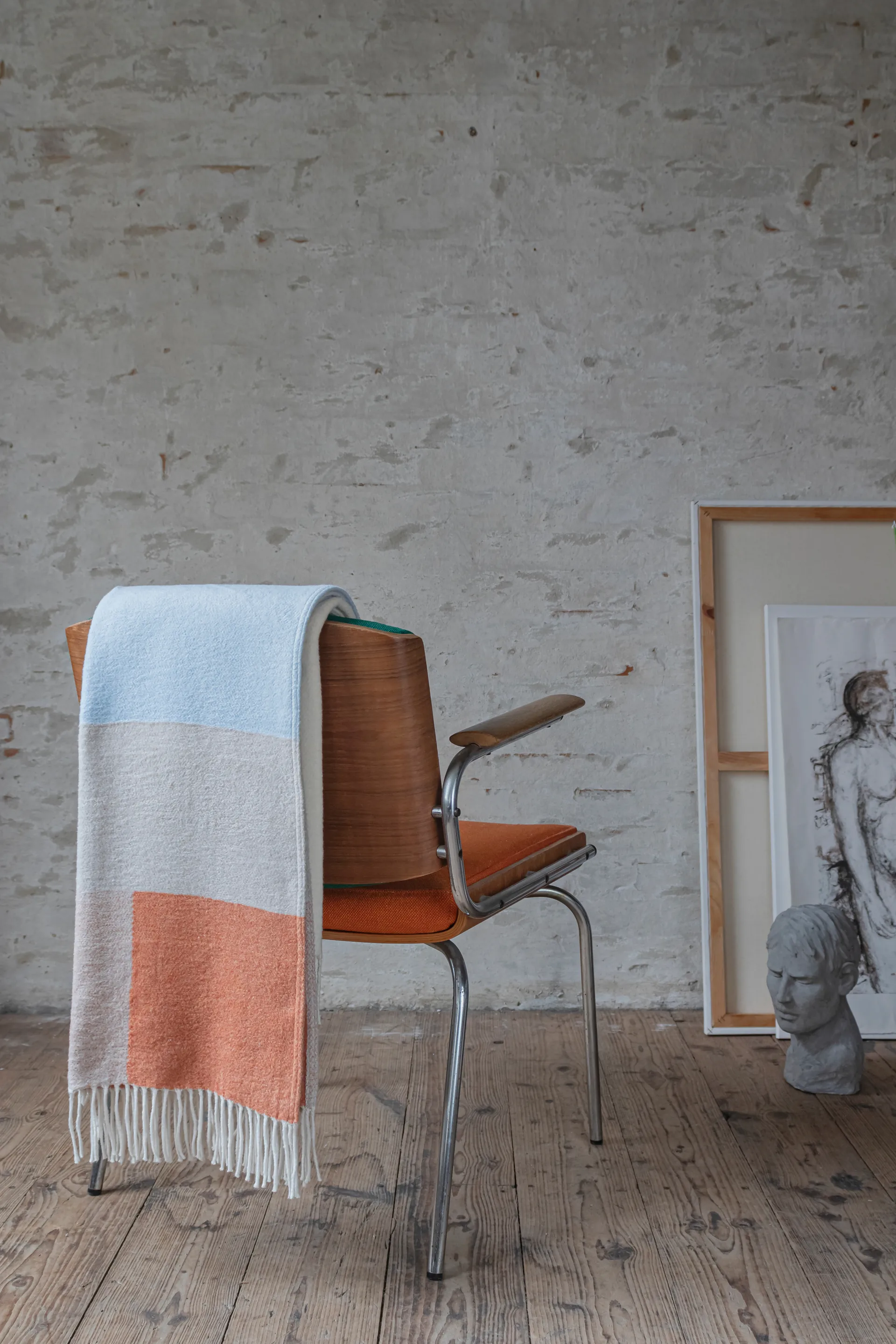 Plaid Brick 125x190 cm, Giallo chiaro Mette Ditmer