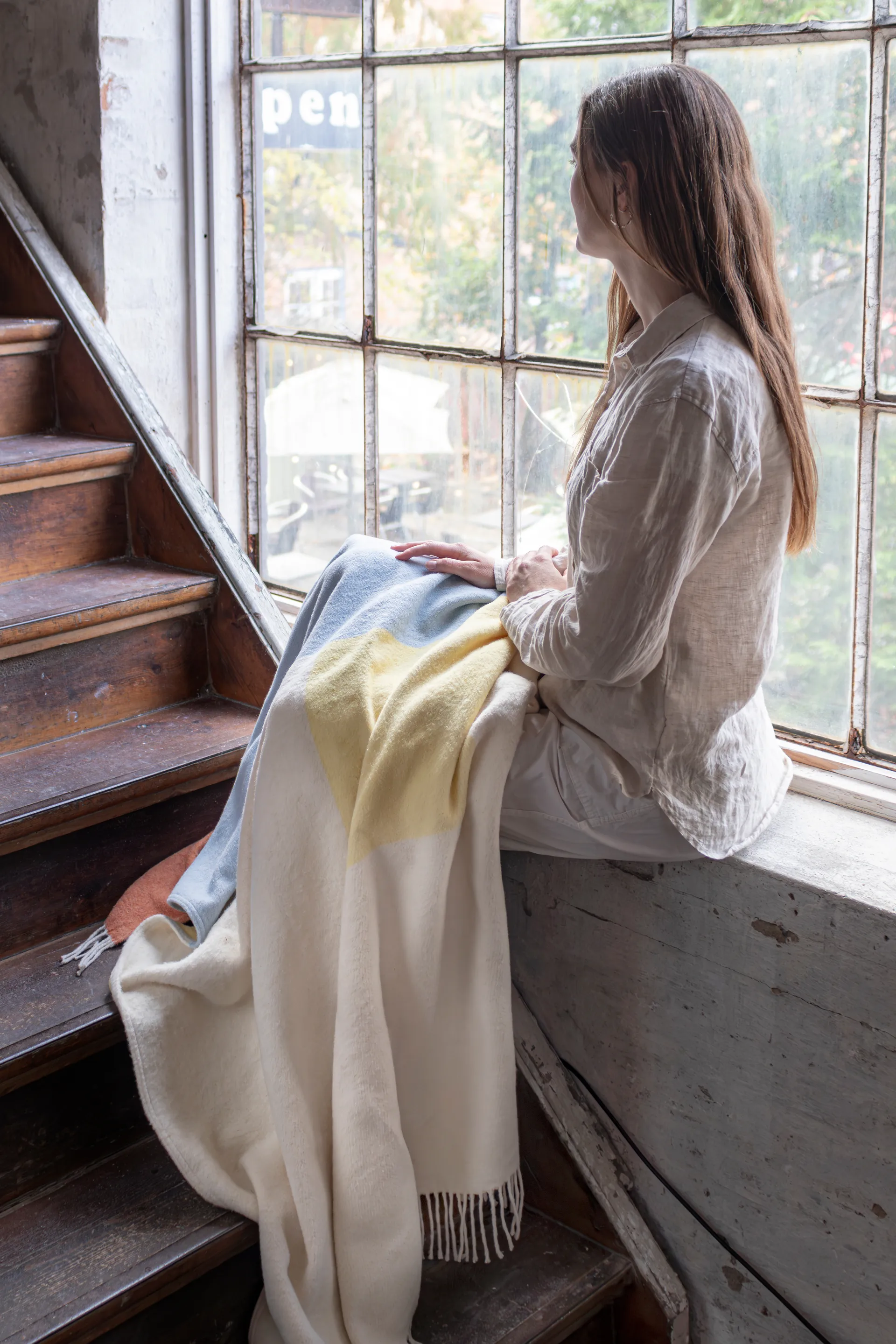 Plaid Brick 125x190 cm, Giallo chiaro Mette Ditmer