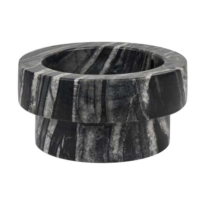 Portacandela Marble per candele a blocco 5 cm - Nero, grigio - Mette Ditmer