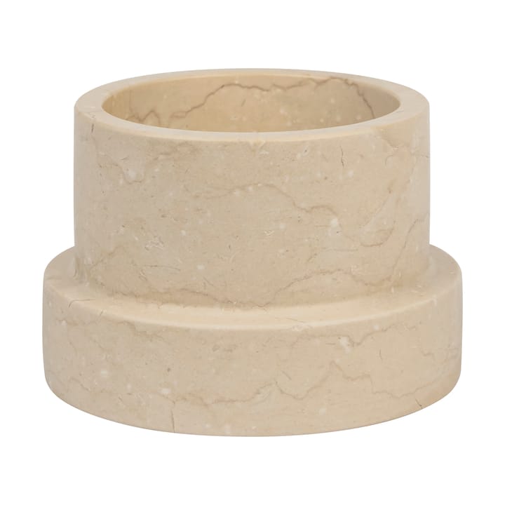 Portacandela Marble per candele a blocco 6,5 cm - Sabbia - Mette Ditmer