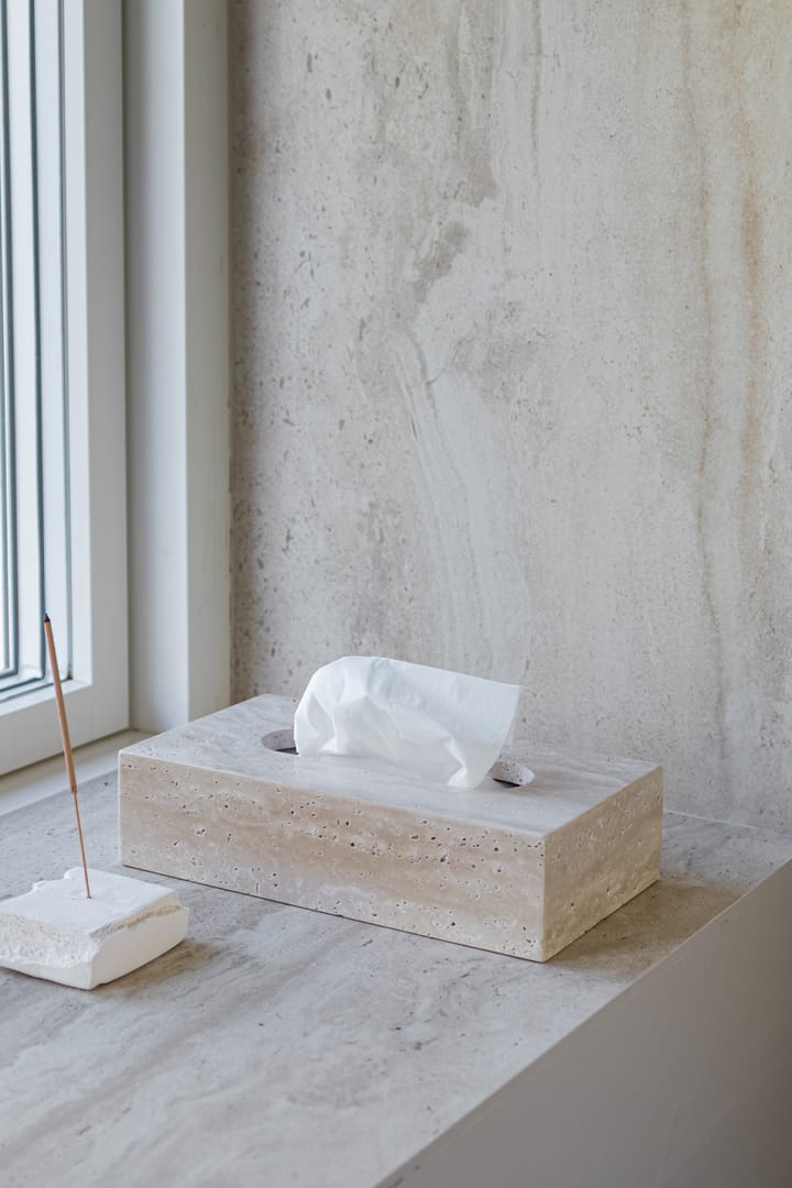 Portafazzoletti Travertine 14x25,5 cm, Lino Mette Ditmer