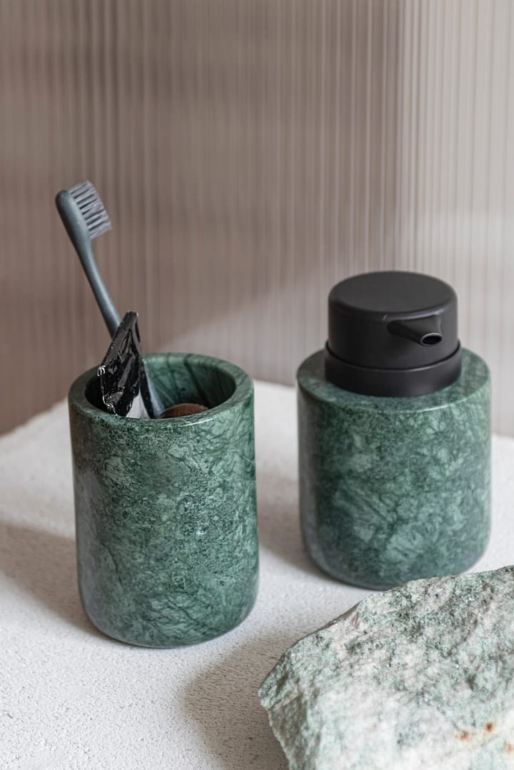 Portaspazzolino Marble 10 cm, Dark forest Mette Ditmer