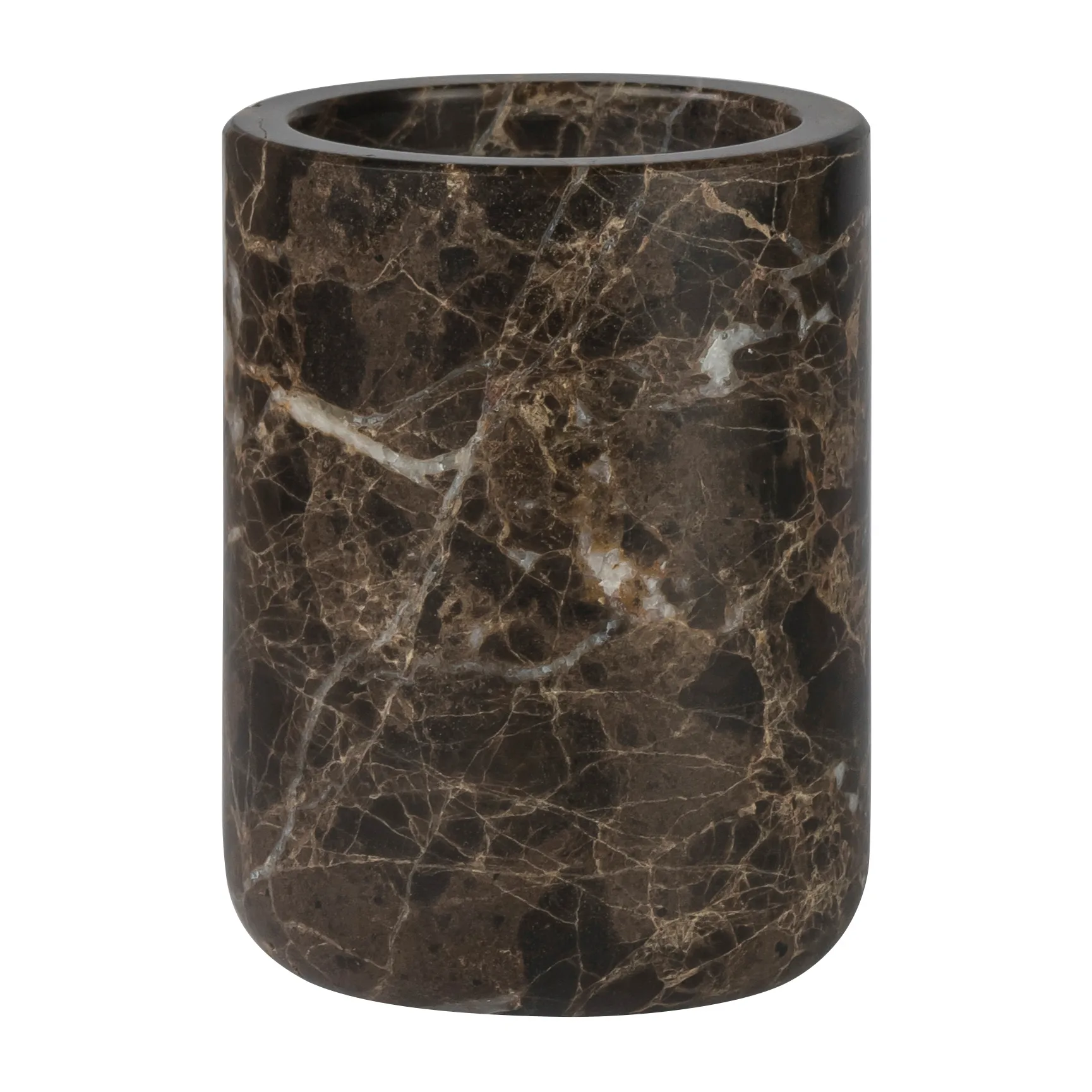 Portaspazzolino Marble 10 cm, Marrone Mette Ditmer