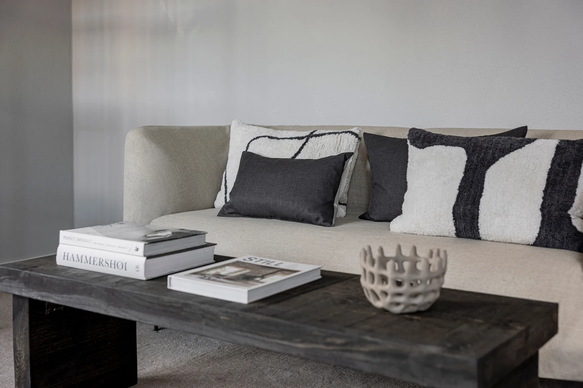 Scala copricuscino, Stone grey, 40x60 cm Mette Ditmer