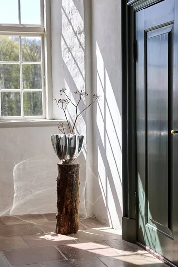 Shell vaso - Grande, 30 cm, cromo - Mette Ditmer