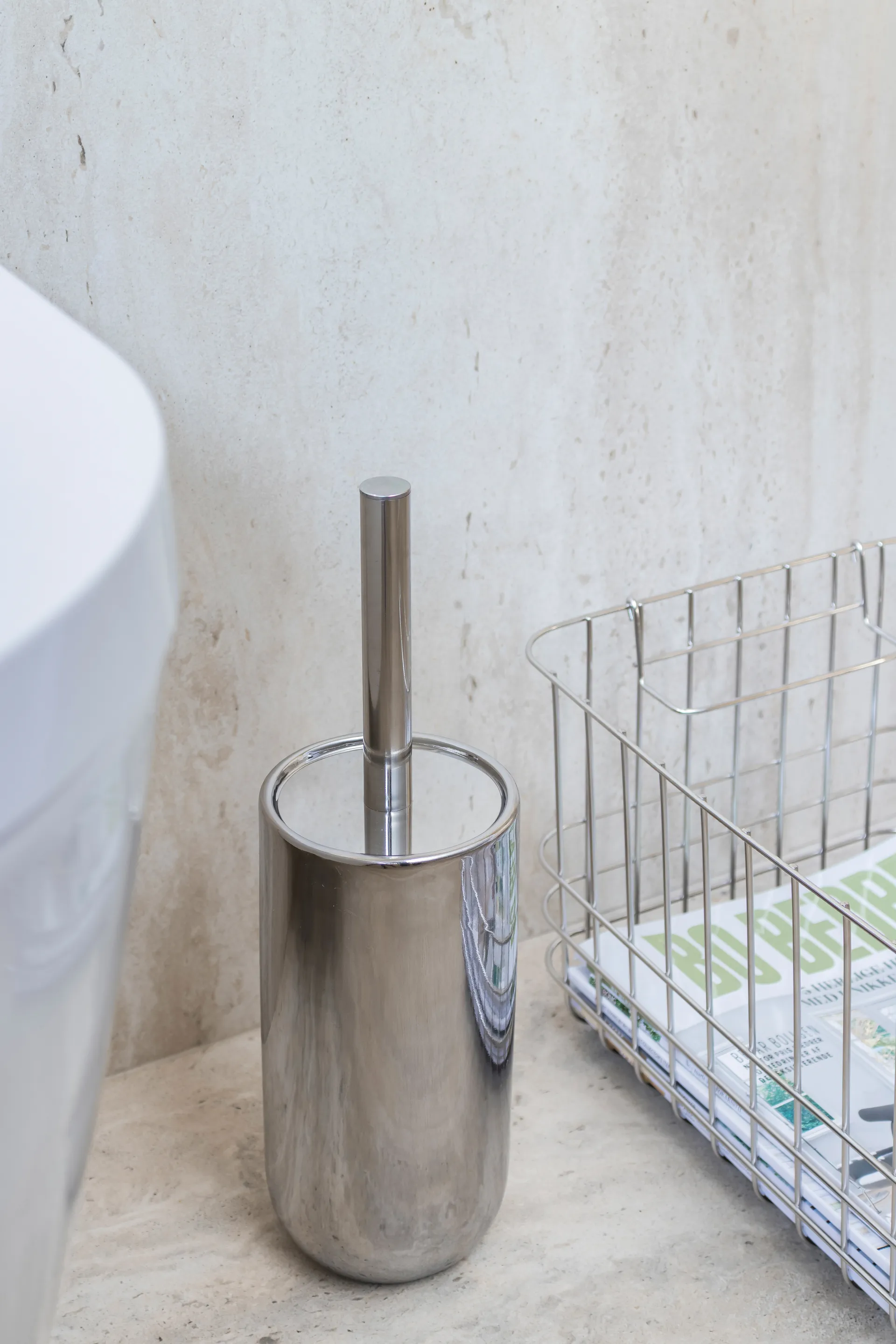 Spazzolone bagno Lotus, Cromo Mette Ditmer