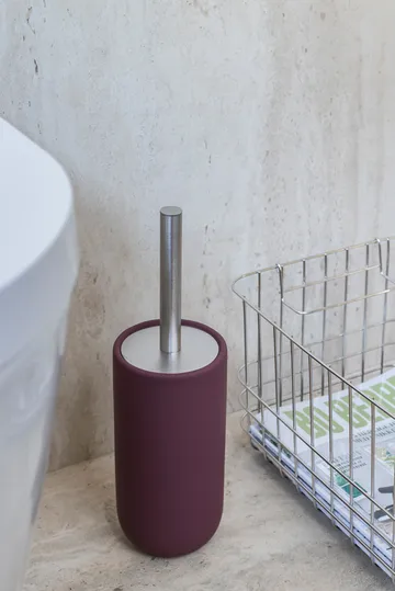 Spazzolone bagno Lotus play, con 2 testine incluse - Vino - Mette Ditmer