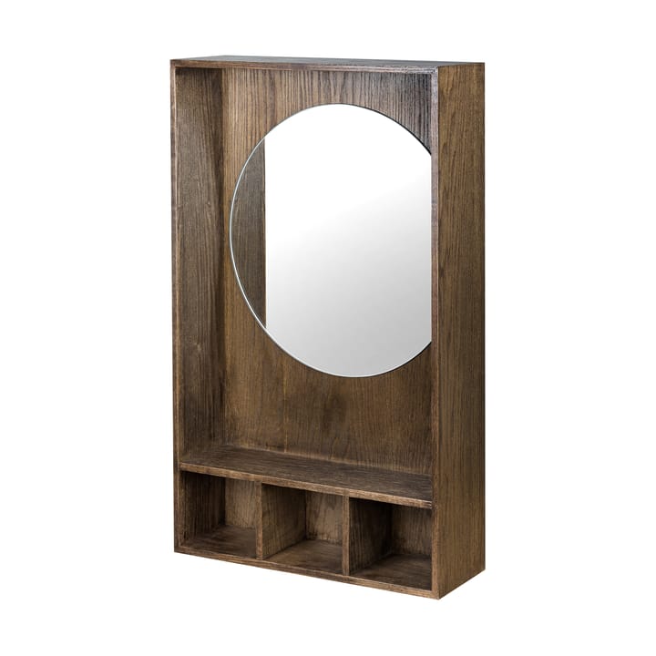 Specchio con mensola Show-me small - Olio scuro - Mette Ditmer