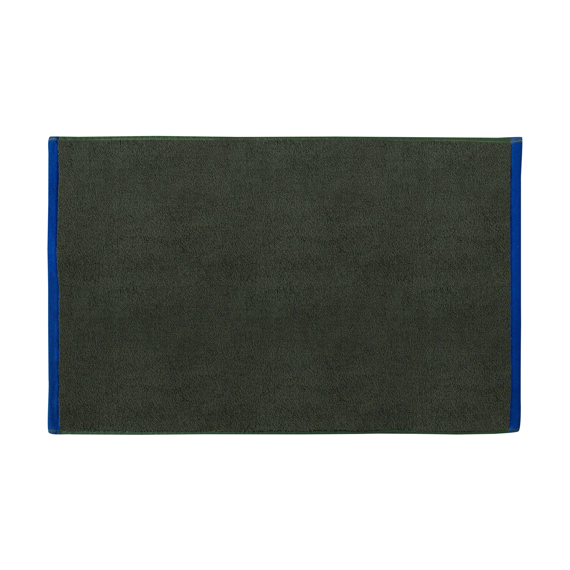 Tappetino bagno Soft 50x80 cm, Verde oliva scuro-light blue Mette Ditmer