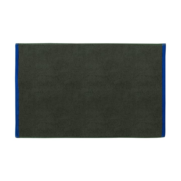 Tappetino bagno Soft 50x80 cm - Verde oliva scuro-light blue - Mette Ditmer