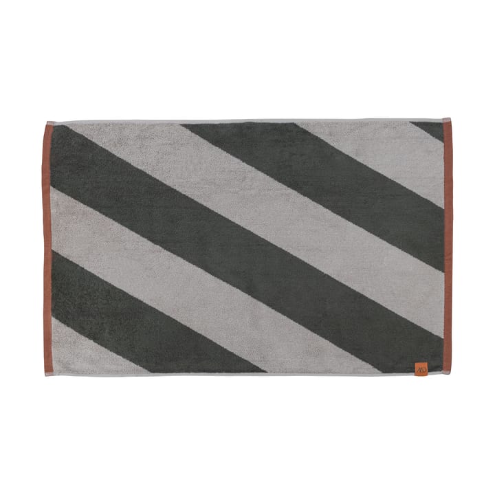 Tappetino da bagno Diagonal 50x80 cm - Dark olive - Mette Ditmer