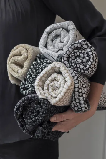Tappeto da bagno Morocco 50x80 cm - Bianco e nero - Mette Ditmer