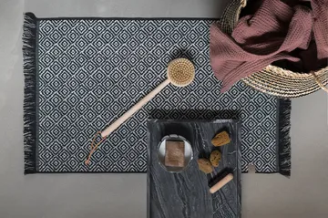 Tappeto da bagno Morocco 50x80 cm - Nero, grigio - Mette Ditmer