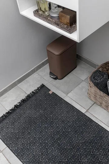 Tappeto da bagno Morocco 50x80 cm - Nero, grigio - Mette Ditmer