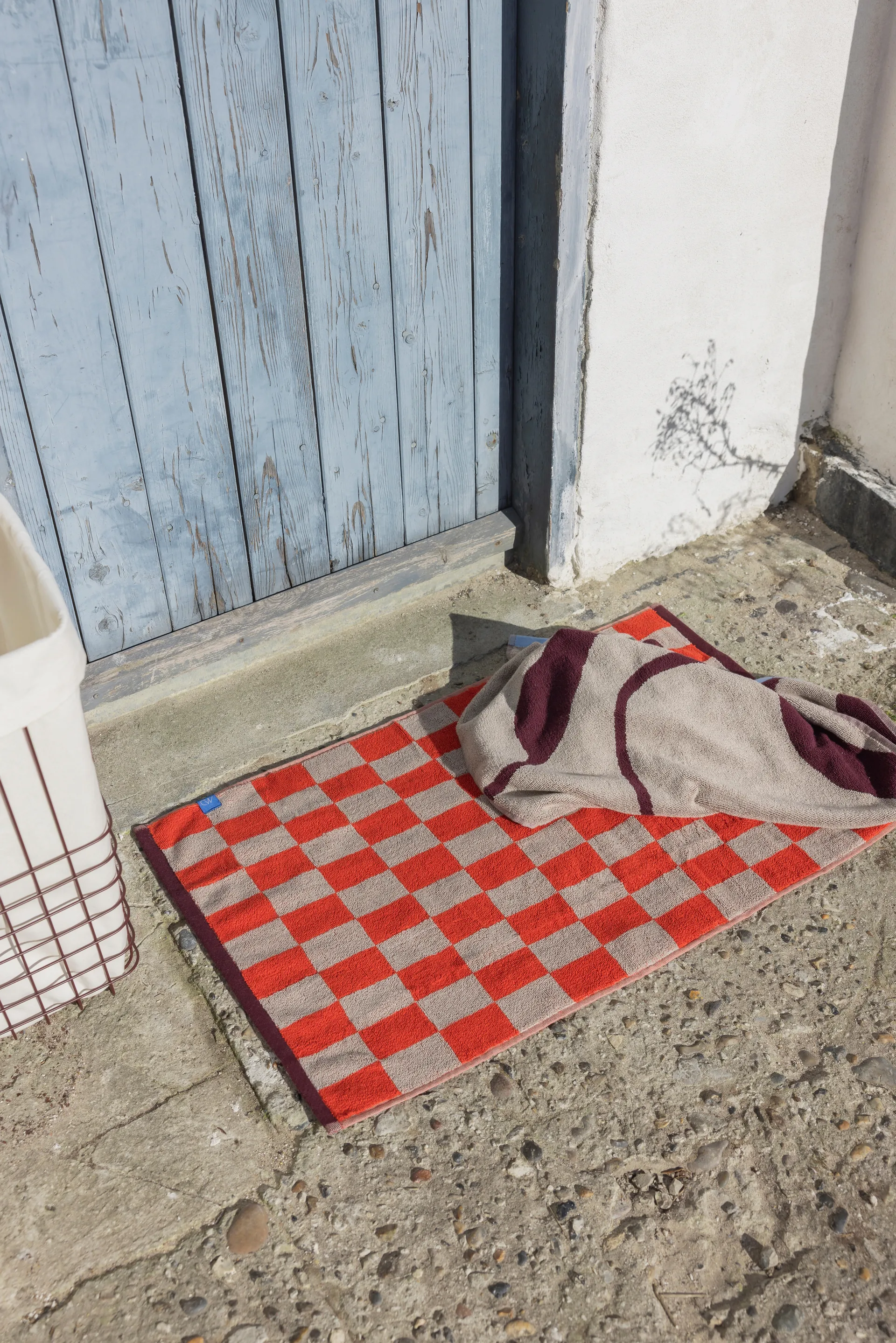 Tappeto da bagno Retro 50x80 cm, Arancione scuro Mette Ditmer