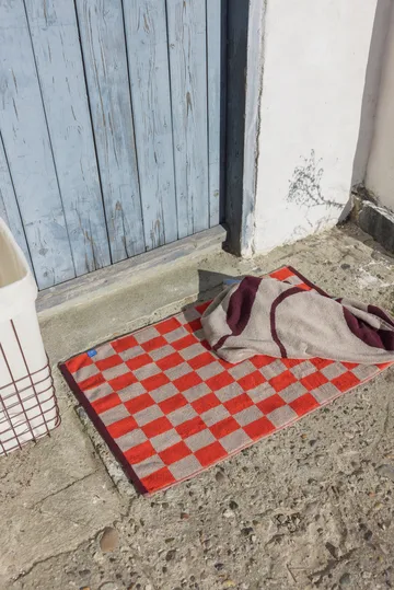 Tappeto da bagno Retro 50x80 cm - Arancione scuro - Mette Ditmer