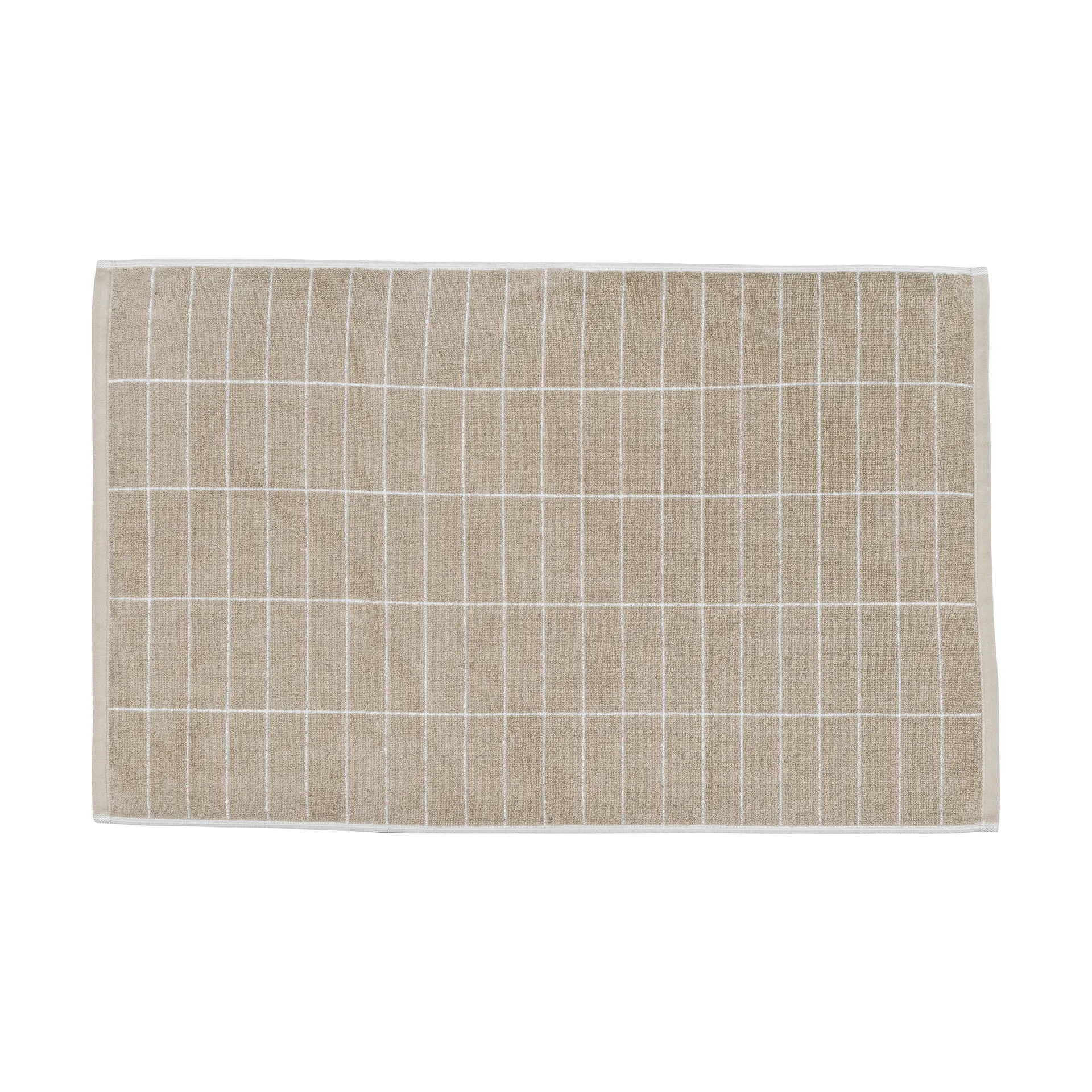 Tappeto da bagno Tile Stone 50x80 cm, Sabbia, bianco sporco Mette Ditmer