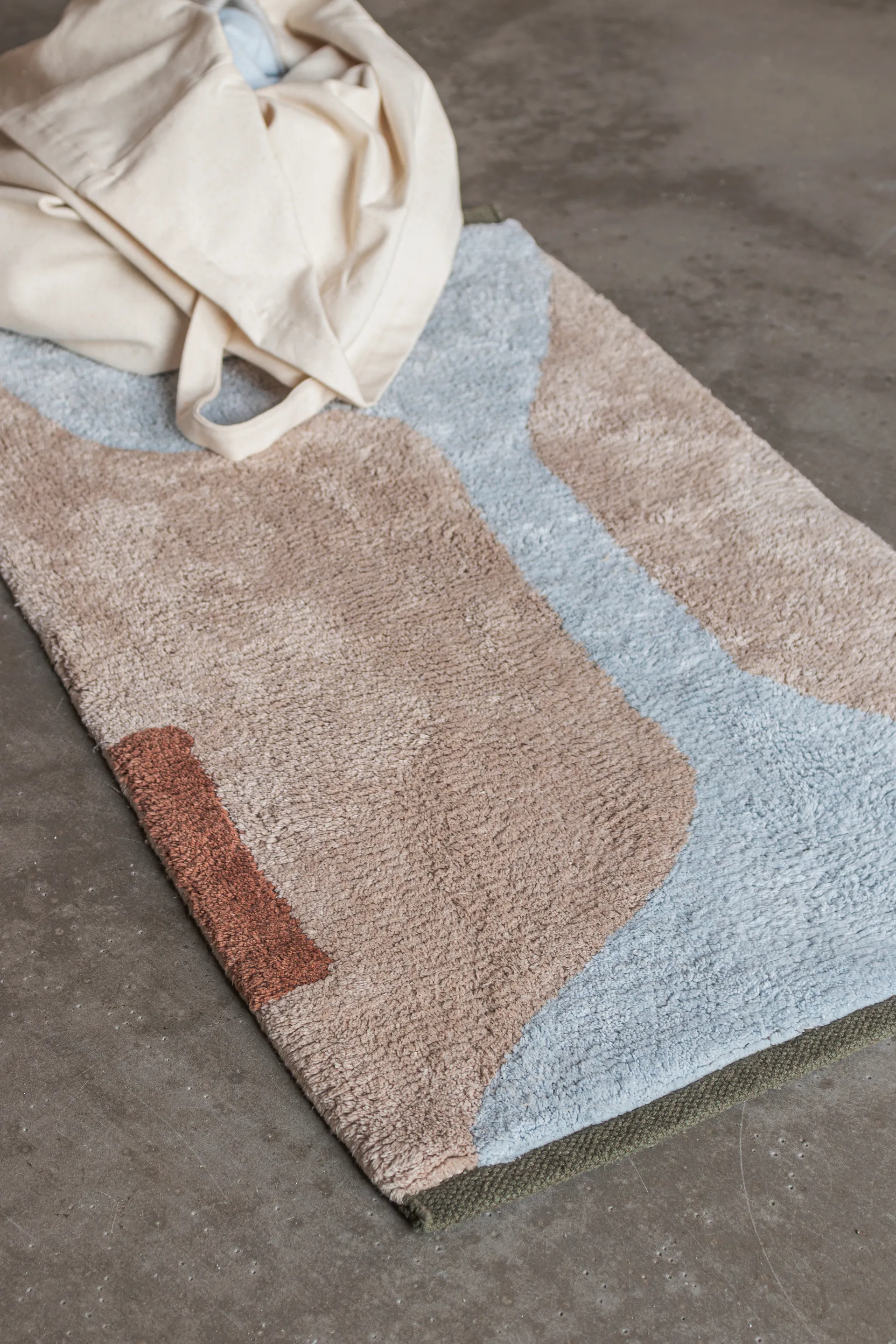 Tappeto Figura, Azzurro, 50x80 cm Mette Ditmer